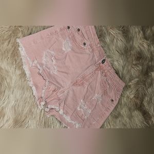 Aeropostale•Distressed Pink• Denim Short